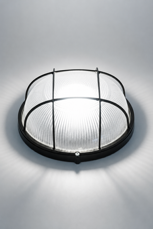 Round Bulkhead Outdoor Wall Light Fitting  B2002L