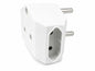 16A 3-pin round plug top R09 White