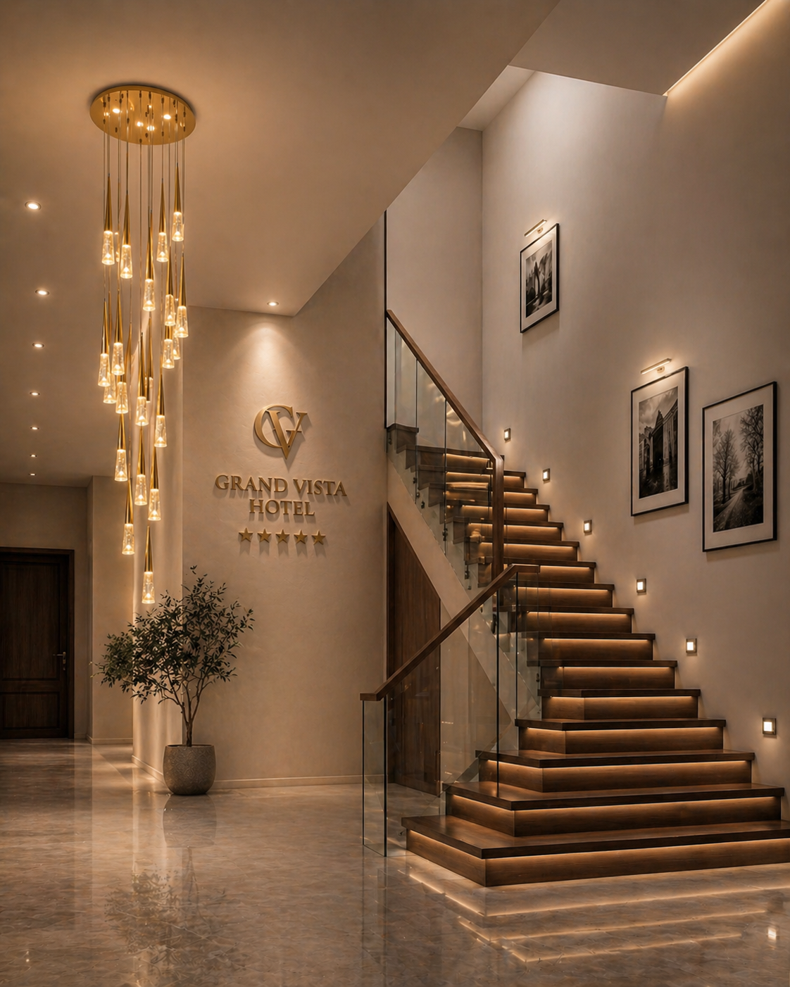 LED Modern Chandelier  24 Light Water Gold Crystal Teardrop Pendant